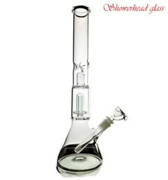 15.7 inchs thick glass bong BEAKER WITH UFO PERCOLATORS showerhead perc Showercap Perc water Pipes pipe ZOB style bongs 14.4mm joint