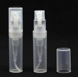 1000ピースのプラスチック香水スプレーの空のボトル2ml 2Gの詰め替え可能なサンプル化粧品容器ミニスモールラウンドアトマイザーSN448