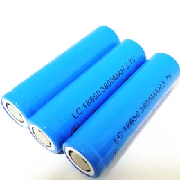 High quality LC 18650 3800mAh Blue 3.7 V lithium battery can be used in LED flashlight digital camera and so on