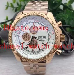 3 Color GT Black Dial 18k Rose Gold Mens Worist Watch A13362 Движение кварцевого хронографа мужские часы
