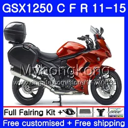 鈴木帯のためのボディダークオレンジGSX1250F GSX1250FA GSX1250 C 11 12 13 14 15 310HM.21 GSXF1250 GSX1250C 2011年2012年2013 2013 2014 2015フェアリング