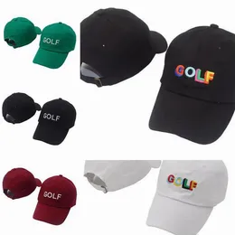 Wholesale 5 Colors New The Creator Golf Hat Golf Letter Embroidered Baseball Cap Adjustable Strapback Hats Golf Ball Caps 50 Pcs