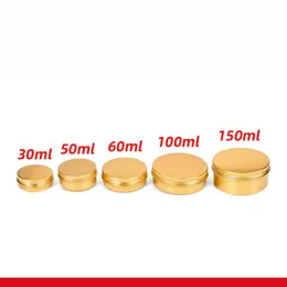 30PCS goldene Aluminiumdose 50ml 60ml 100ml 150ml goldene Teedosen Kerze kosmetische Aluminiumbox