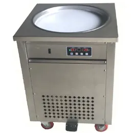 Beijamei Commercial Ice Cream Machine / Thailand Frukt Fry Glass Maker Rostfritt Stål Portable Fried Yoghurt Making