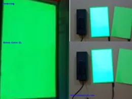Painel El do tamanho A4 da cor verde do luminoso do EL da luz super de 3PCS com inversor 12V