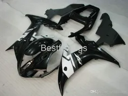 100% Fitment. Hot sale Injection molding fairing kit for YAMAHA R1 2002 2003 white black fairings YZF R1 02 03 BX14