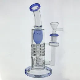 Facebook New 2020 Glass Bong incyclerオイルリグDABリグ厚ガラス喫煙水道管14.4mmジョイントクォーツバンガーボウルバブラー