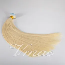 100g Unprocessed Remy Virgin Human Hair Extension Tape In Indian Natural Brown Blonde Double Drawn silk Straight Skin Weft