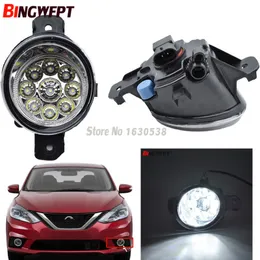 1Pair led fog Lights Car front bumper fog lamps LED headlight For NISSAN QASHQAI for Altima Rogue Sentra Pulsar Sylphy