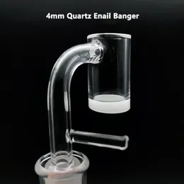 4mm borda chanfrada fundo opaco quartzo enail banger com 16mm 20mm fumar dab prego 10mm 14mm 18mm masculino feminino quartzo e prego banger