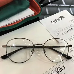 2020 High-quality G03920O Retro-vintage glasses frame unisex round style prescription glasses full-set cases OEM Outlet