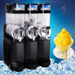 3 tank slush maskin 15L is slusher 830W snö smältmaskin smoothies kommersiell smoothie maker sommar måste ha