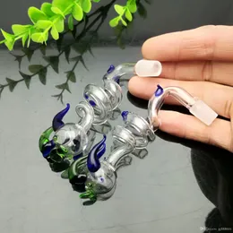 Colour Spiral Tap cooker Wholesale Bongs Oil Burner Pipes Water Pipes Glass Pipe Oil Rigs Smoking Free Shipping