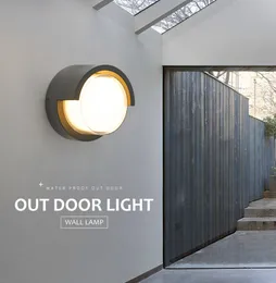 Utomhus LED-vägglampor IP67 Villa Courtyard Gate Exteriör Vägglampa Trappa Aisle Korridor Lampa Balkong Dekoration Vägglampor