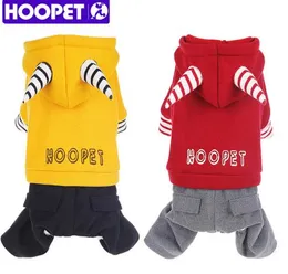 Husdjur fleece kläder för hund vinter varma tjocka hoodies liten hund kläder fleece jumpsuit byxor kläder två meter stora hund kläder xs-2xl