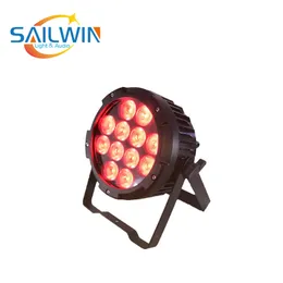 SailWin Lighting Vattentät IP65 RGBWAU 6IN1 Fjärrkontroll RGBWA UV 12X18W Batteridriven Trådlös DMX LED-par kan upp fram