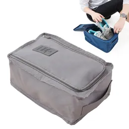 Portable Travel Shoes Bag Nylon Waterproof Shoe Bag 6 colors Sorting Pouch Zipper Storage Shoe Organizer Bags