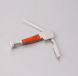 Pipe type three-in-one stainless steel scraper pipe tool fittings pressure bar scraper spoon pipe