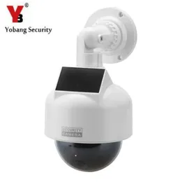 YobangSecurity CCTV Dome Bummy IP-камера Открытый Внутренний Домашняя Безопасность Поддельная камера Солнечная энергия Работает с мигающим Светодиодным Светом