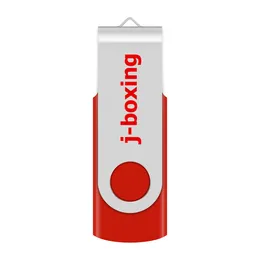 Красная металлическая вращающаяся 32 ГБ USB 2.0 Флэш -накопители 32 ГБ флеш -ручки