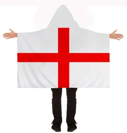 England Flag Cape 90x150cm Polyester Printing New English Body Flag Banner 3x5 ft for Sport Football Country