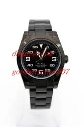 Toppkvalitet Lyx Automatic Mens Watch Klockor 40mm 116900 Sapphire Glass Black Dial Asia ETA 2813 Rörelse Rostfritt Stål Mens Klocka
