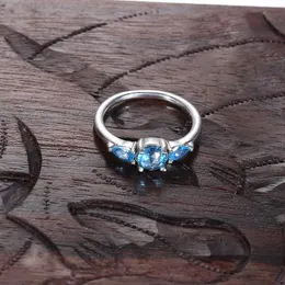Pandora blue stone ring deals