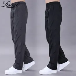 LOMAIYI Plus Size 6XL Men's Casual Pants Men Spring/Autumn Pants Mens Breathable Quick Dry Trousers Male Loose Black AM411