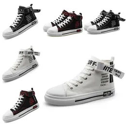 البيع بالتجزئة بالجملة Womon Mens Canvas Shoes Black White Red Platform Sneakers Mens Trainers Mensed محلية الصنع المصنوعة في الصين حجم 39-44