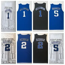 wholesale Duke College 2019 Basketball jerseys 5 BARRETT 2 REDDISH 1 WILLIAMSON 14 Ingram 35 Bagley III Trainers online store for sale