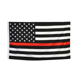 3x5 150x90cm Custom Thin Red Line American Flag Wholesale Screen Printing Advertising, Indoor Outdoor , Free Shipping