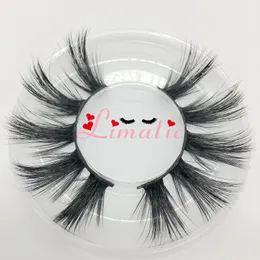 Augen-Make-up-Tools Falsche Wimpern Wispy Wiederverwendbare 5D-Kunstnerz-Synthetik 25 mm lange Wimpern Limatic