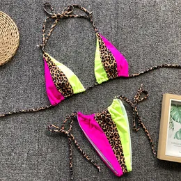 Neon and leopard bikini shop