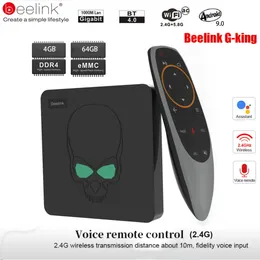 BeeLink GT-King Smart Android TV Box Android9.0 Amlogic S922X 4GB 64GB 2,4G Voice Control 5.8G WiFi 1000 Мбит / с локальной сети.