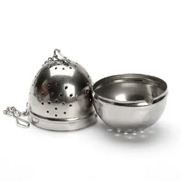 Tea infuser ball shape stainless steel ss304 loose leaf strainer flower filter herb flavour spice leak metal kitchen tool