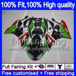 Injection OEM For KAWASAKI ZX-636 ZX6R 2013 2014 2015 2016 2017 Black Green 207MY.23 ZX 636 600CC ZX636 ZX 6R ZX-6R 13 14 15 16 17 Fairing