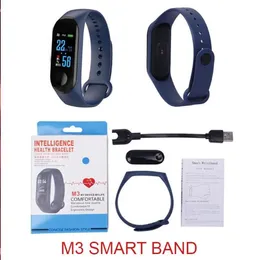 M3 Smartband Fitness tracker Bracciale intelligente Misuratore di pressione sanguigna Cardiofrequenzimetro Smart band impermeabile PRO Bracciale intelligente