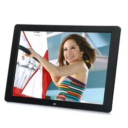 Freeshipping 15" LED HD High Resolution Digital Picture Photo Frame with Remote Controller US EU Plug Black / White Color In stock!