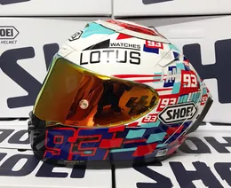 Rosto cheio x14 93 marquez lótus capacete da motocicleta anti-nevoeiro viseira homem equitação carro motocross corrida moto capacete-NOT-ORIGINAL-helm275j
