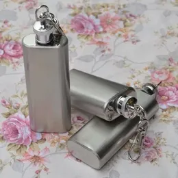 2OZ Mini Przenośna kolba Ze Stali Nierdzewnej Ze Stali Nierdzewnej z Brelok Portable Trunek Wino Kieszonkowy Flask Whisky Alkohol LENEL Drinkware LX1817