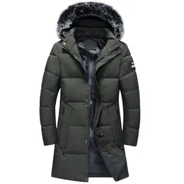 2019 cappotti invernali uomini casual giacche lunghe spesse maschi collare in pelliccia antivento addensare parka caldi 4xl abiti abrigo hombre