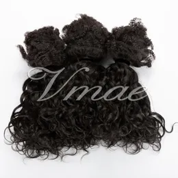 VMAE新しい到着編組マレーシアの生バージンキューティクルアラインドヘアエクステンション3ピースロットウォーターウェーブブレード人間の髪の束