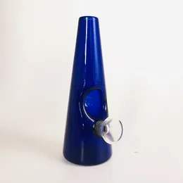 2019 New 4,9 polegadas azul taça de vidro Bong com vidro Downstem bacia Garrafa Dab Rig tubulações de água de vidro Caliane Recycler frete grátis