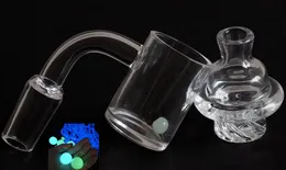 Toptan 4mm alt 10mm 14mm 18mm Kadın Erkek Kuvars Banger Nail Ile İplik Carb Cap ve Terp Cam Su Oil Rig Bong Için Inci