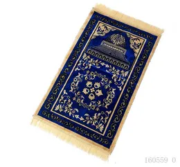 Mat di preghiera musulmana islamica Pashmina Salat Musallah Preghiera del tapis Tapis Tapete Tapete Banheiro Mat di preghiera islamica