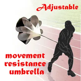 56 tums utomhusfartsutbildning motstånd fallskärm Agility Training Paraply Resistance Rope Runce Chute Soccer Football Training Tool
