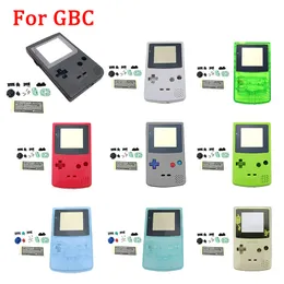 New Plastic Game Housing Case Cover for Gameboy Color Console GBC Shell with buttons kit sticker label FREE SHIP