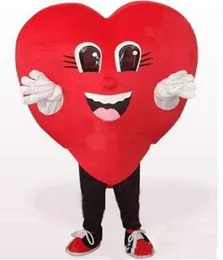 2019 Factory Outlets hot Love Red Heart Mascot Costume Halloween Wedding Party red heart cartoon Costume Fancy Dress Adult Children Size