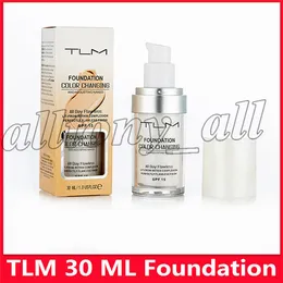 Face Makeup TLM Liquid Foundation color changing All Day Flawless 30ml Change To Your Skin Tone By Blending Concealer