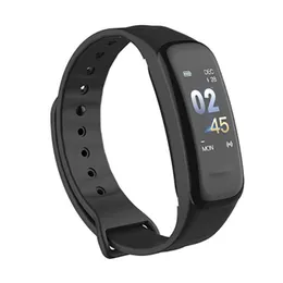 C1S Smart Armband Blodtryck Blood Oxygen Hjärtfrekvens Monitor Fitness Tracker Smart Watch Vattentät Armbandsur för Android iOS iPhone